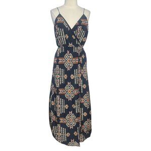 Under Skies Womens Maxi Dress Sleeveless Spaghetti Straps Black Size Medium